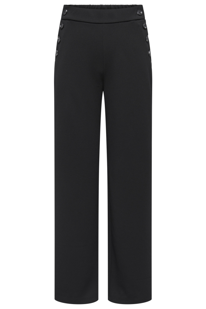 ONLRINA LIFE BUTTON PANT JRS NOOS 15355593 BLACK/HORN BUTTONS